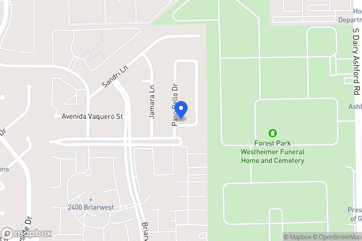 Map of 2227 Paso Rello Dr, Houston