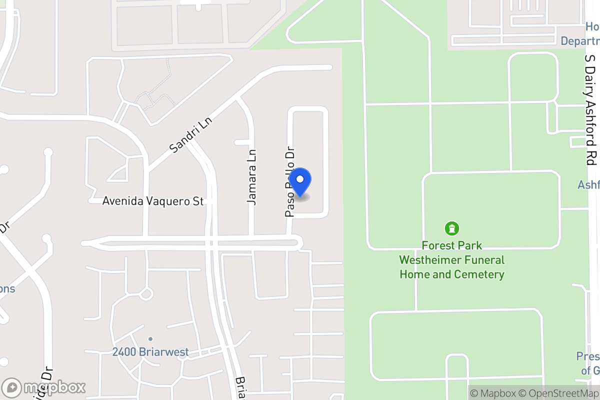 Map of 2223 Paso Rello Dr, Houston