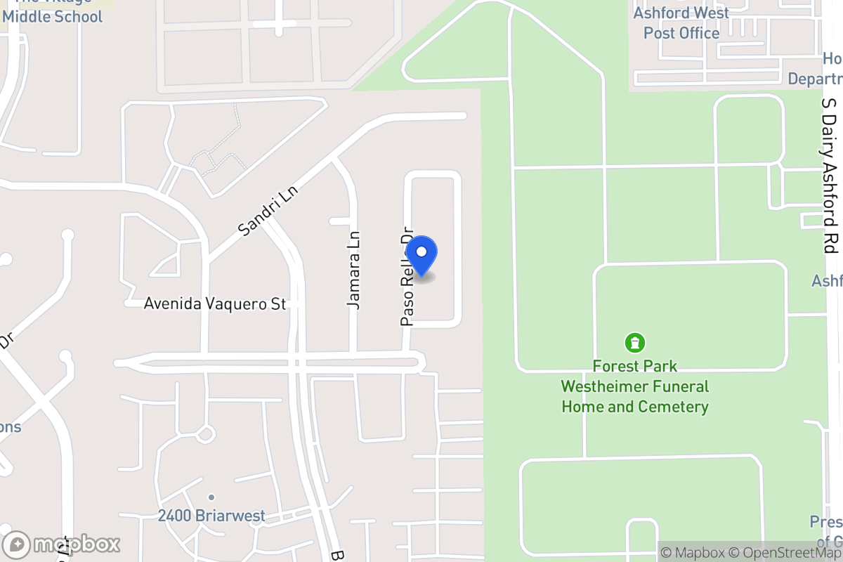 Map of 2215 Paso Rello Dr, Houston