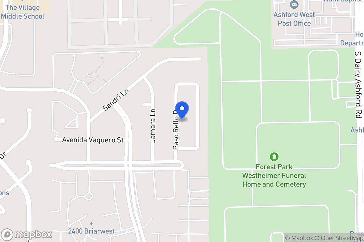 Map of 2207 Paso Rello Dr, Houston