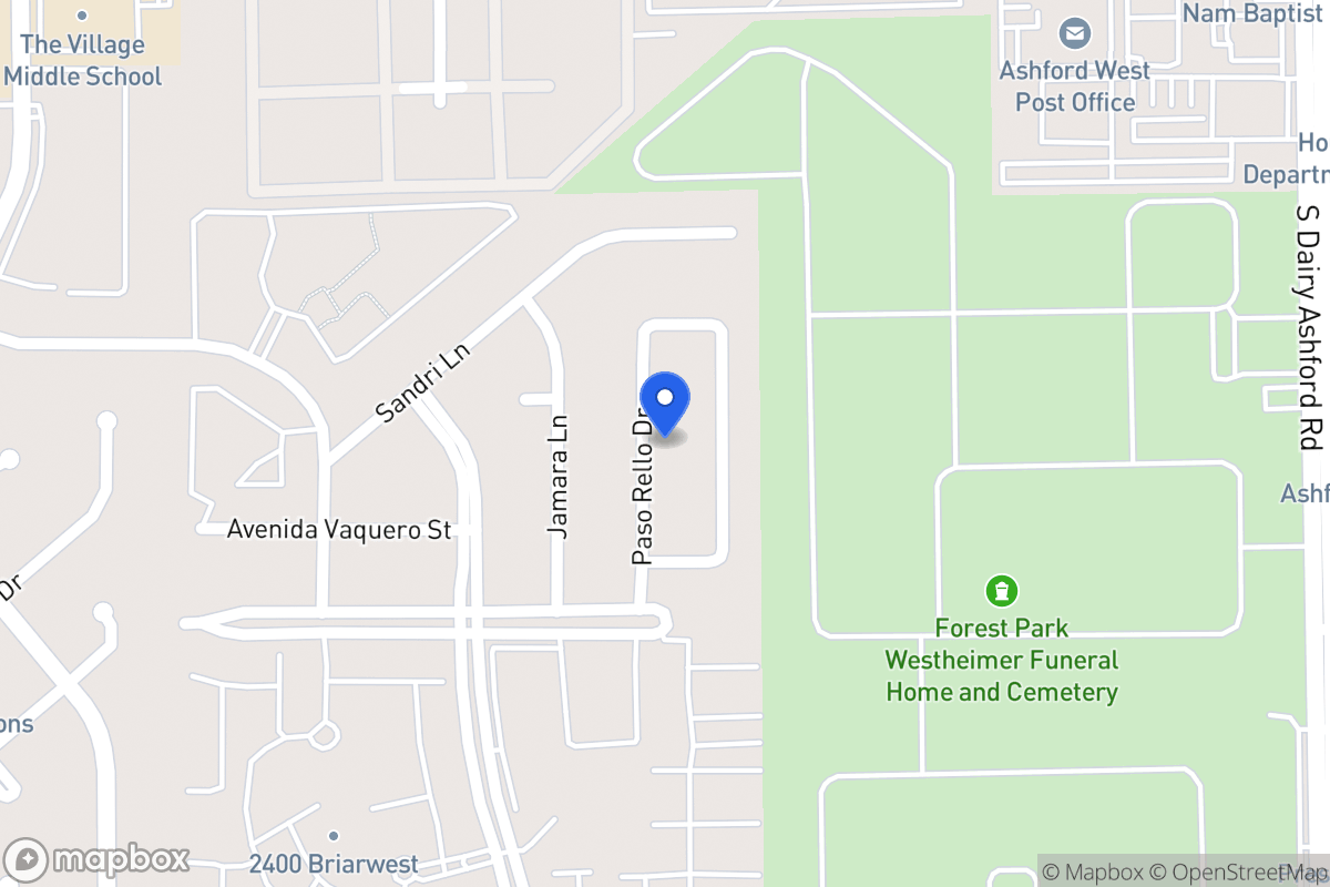 Map of 2203 Paso Rello Dr, Houston