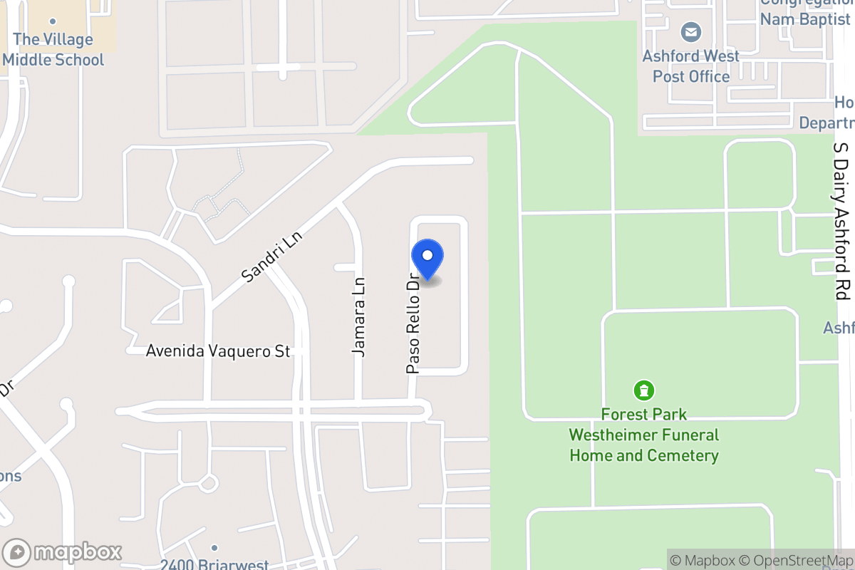 Map of 2163 Paso Rello Dr, Houston