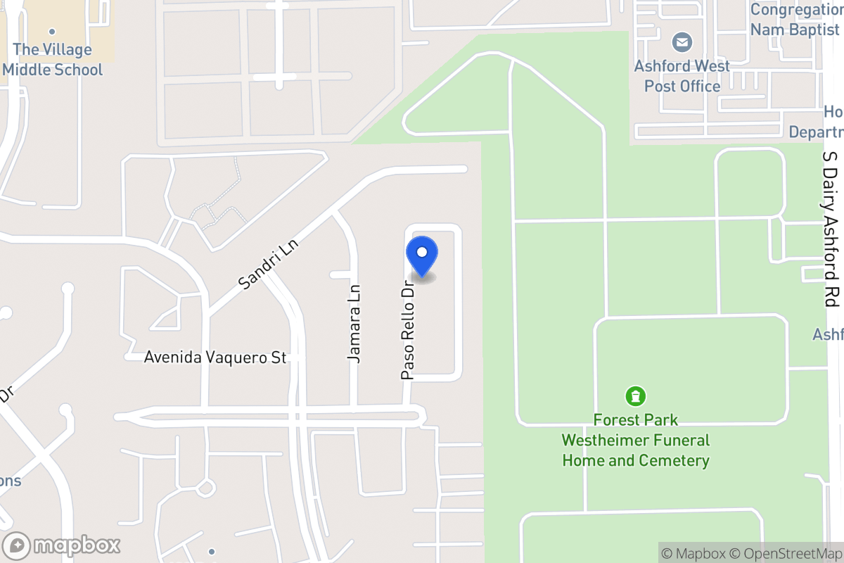 Map of 2159 Paso Rello Dr, Houston