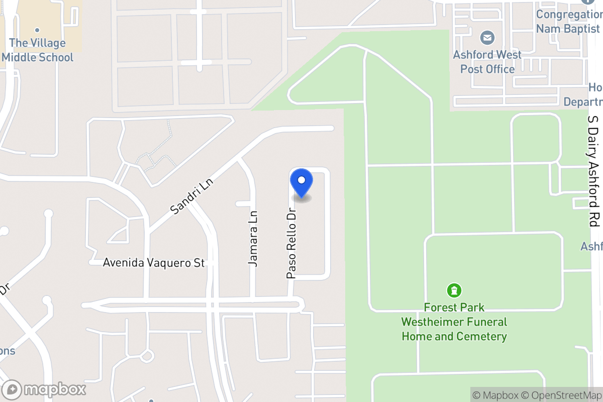 Map of 2155 Paso Rello Dr, Houston