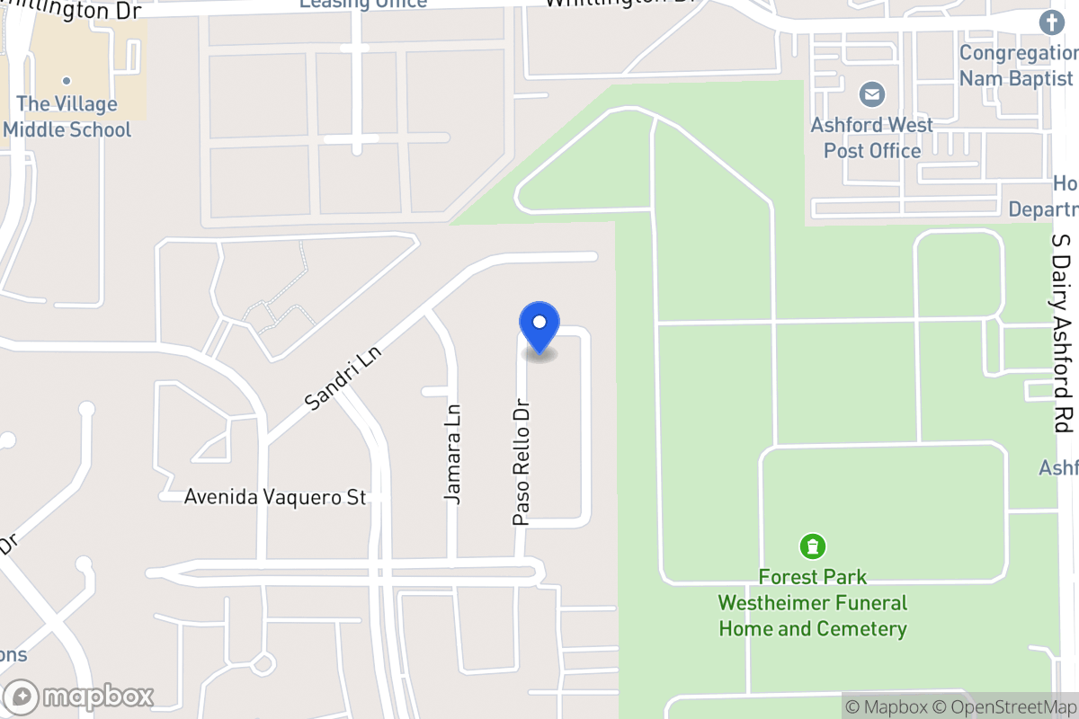 Map of 2147 Paso Rello Dr, Houston