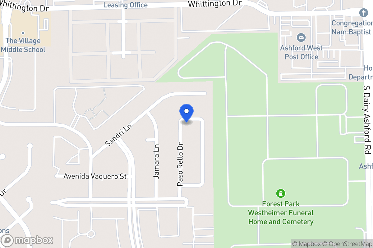 Map of 2143 Paso Rello Dr, Houston
