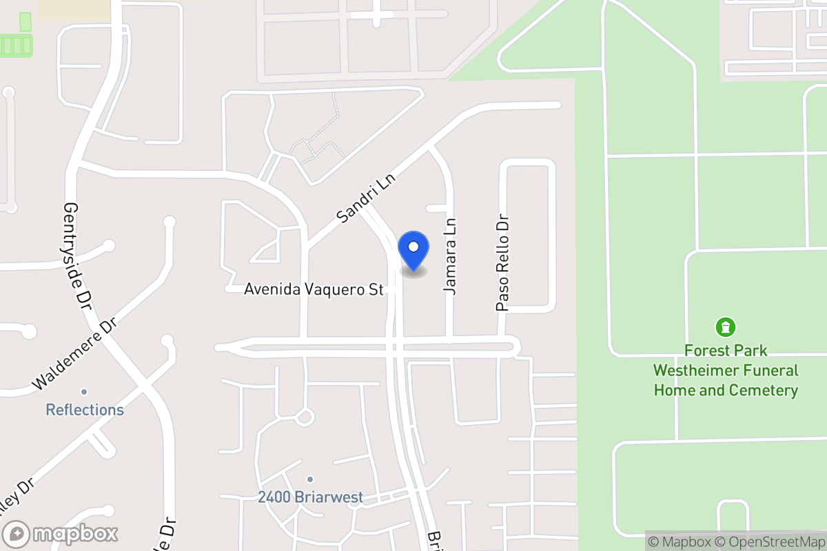 Map of 2231 Briarwest Blvd, Houston