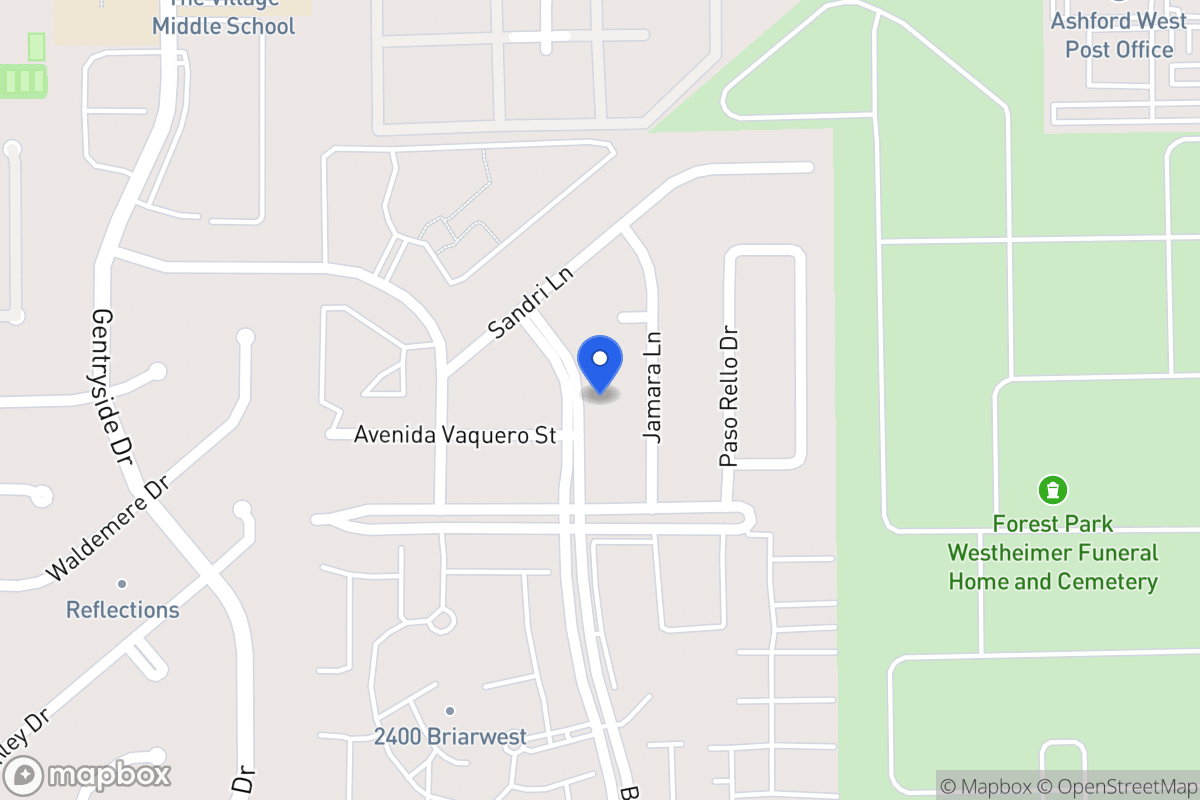 Map of 2227 Briarwest Blvd, Houston