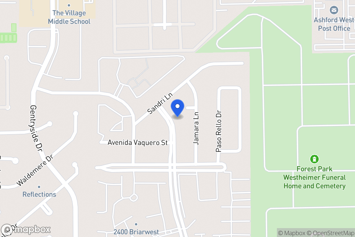 Map of 2215 Briarwest Blvd, Houston