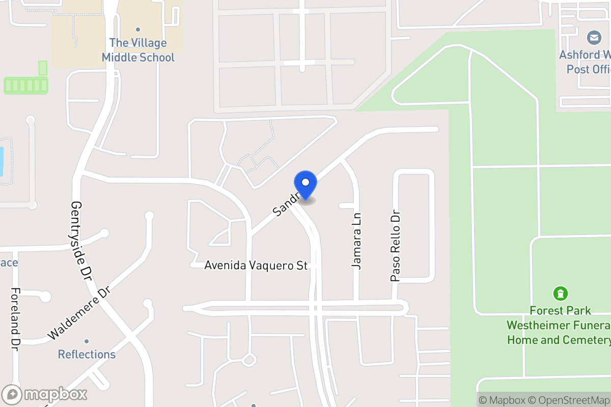 Map of 12847 Sandri Ln, Houston