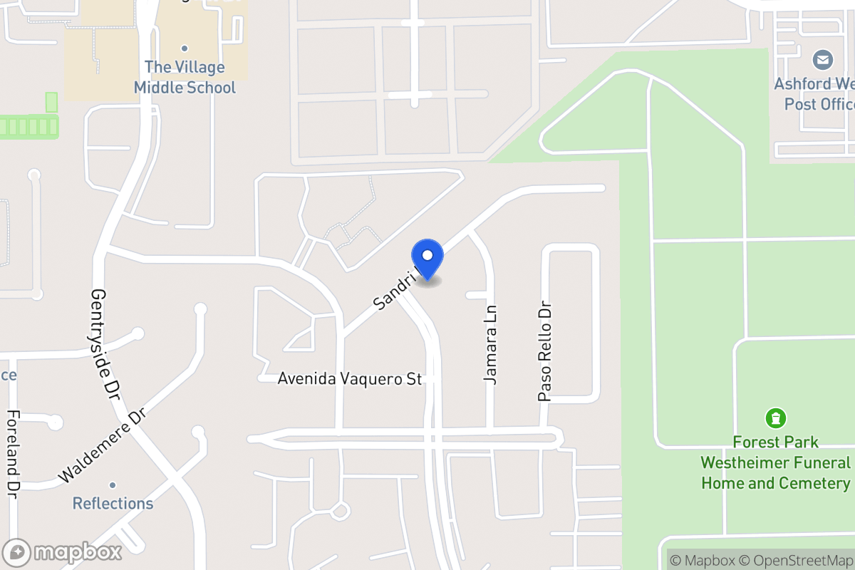 Map of 12843 Sandri Ln, Houston