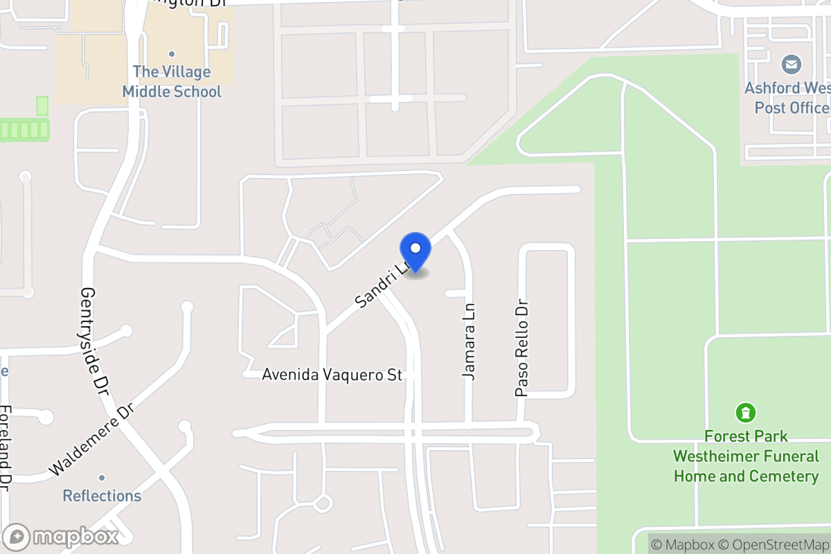 Map of 12839 Sandri Ln, Houston