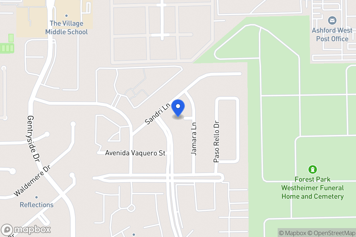 Map of 12814 Jamara Cir, Houston
