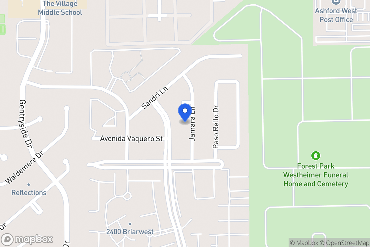 Map of 2210 Jamara Ln, Houston