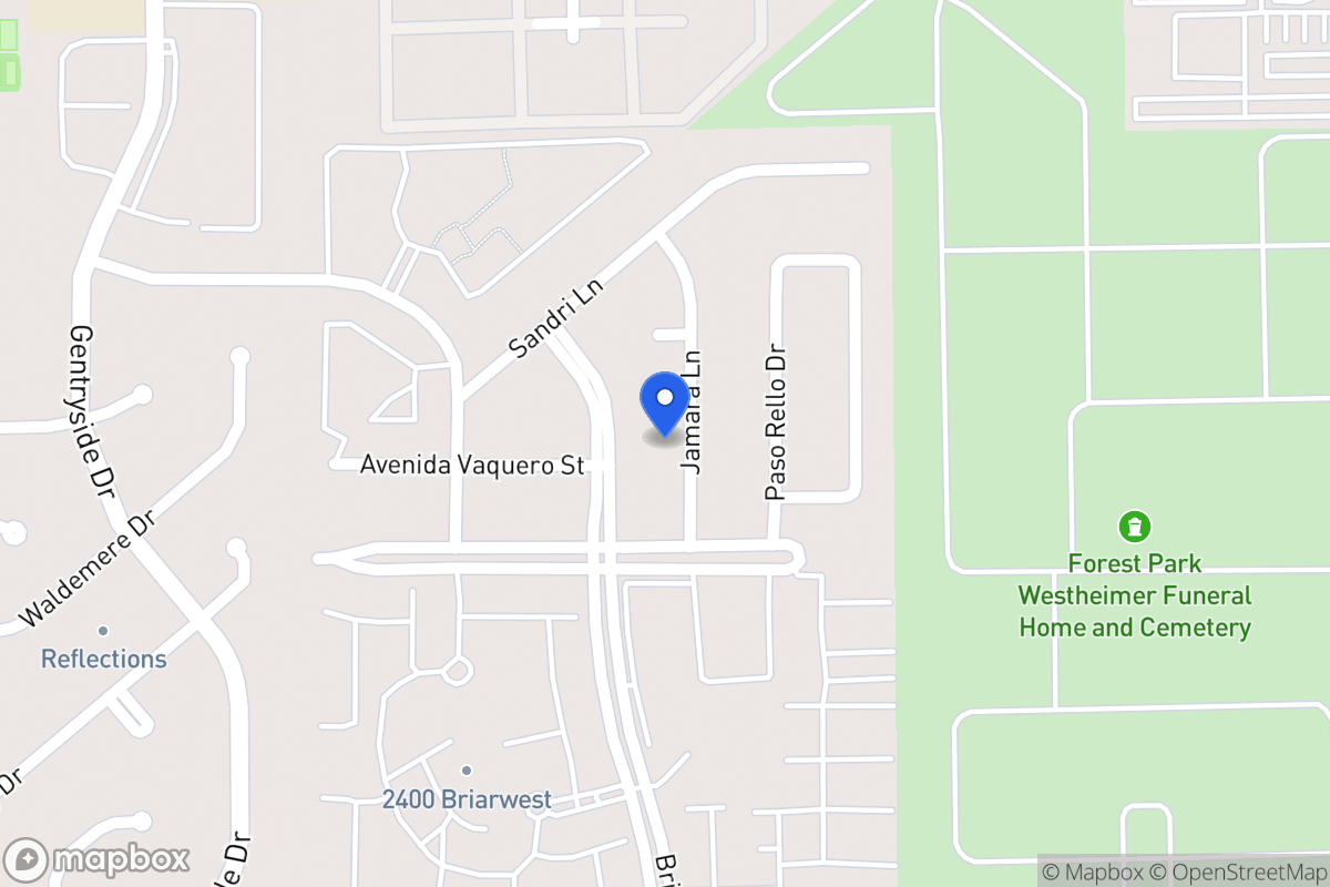 Map of 2218 Jamara Ln, Houston