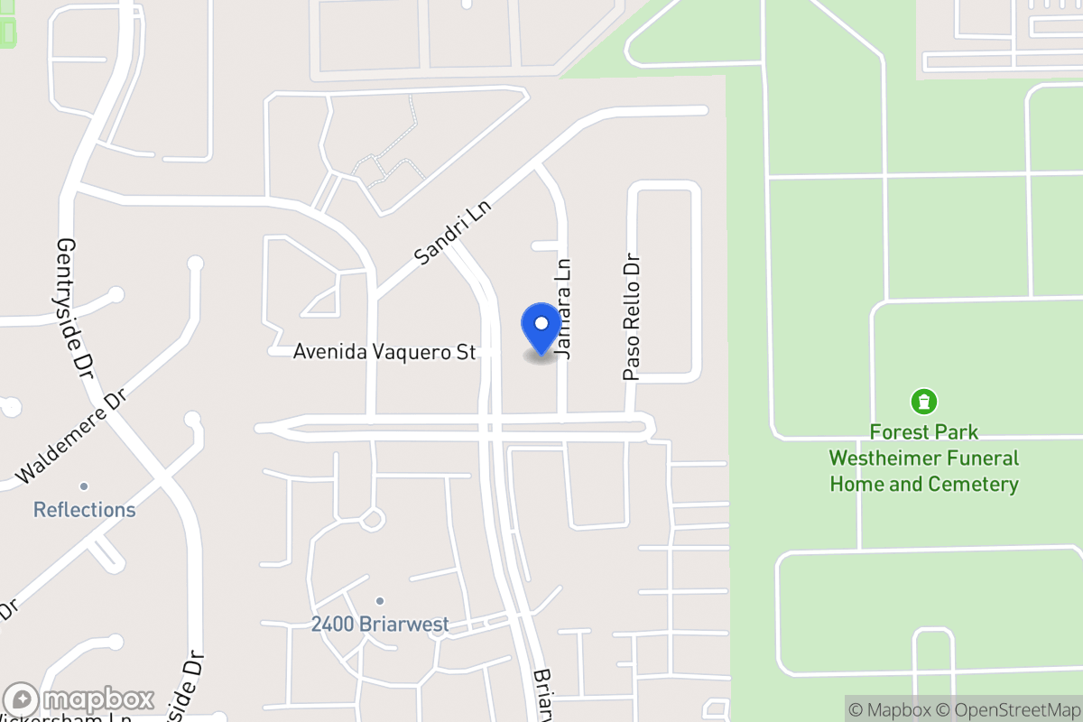 Map of 2226 Jamara Ln, Houston
