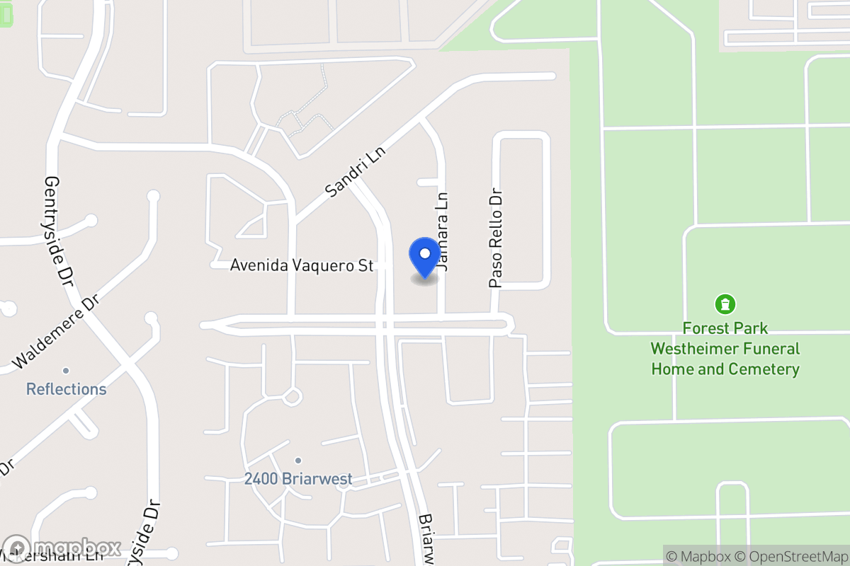 Map of 2230 Jamara Ln, Houston