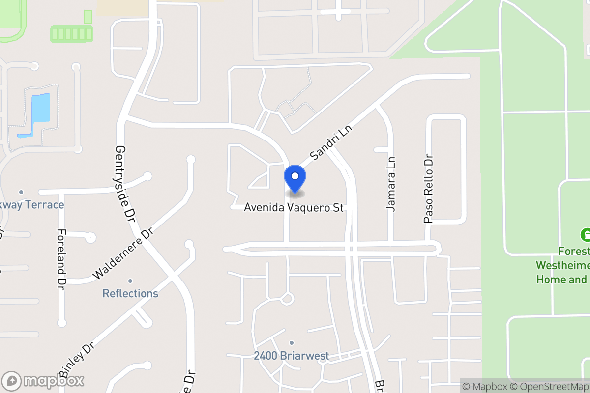Map of 12926 Avenida Vaquero St, Houston