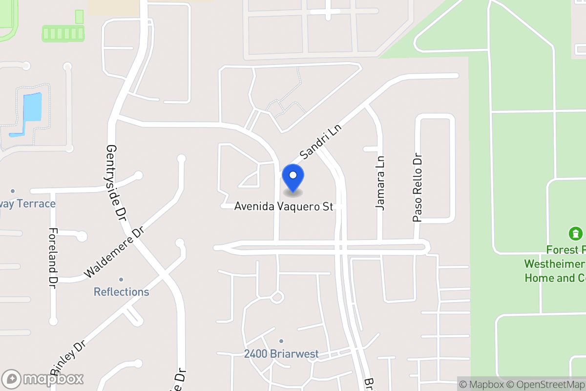 Map of 12922 Avenida Vaquero St, Houston