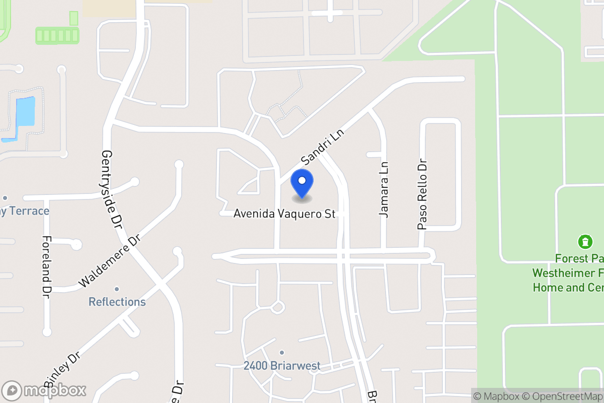 Map of 12918 Avenida Vaquero St, Houston