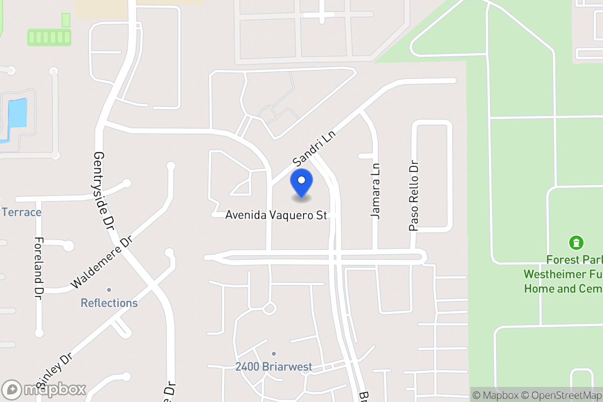 Map of 12914 Avenida Vaquero St, Houston
