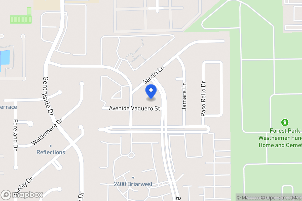 Map of 12910 Avenida Vaquero St, Houston