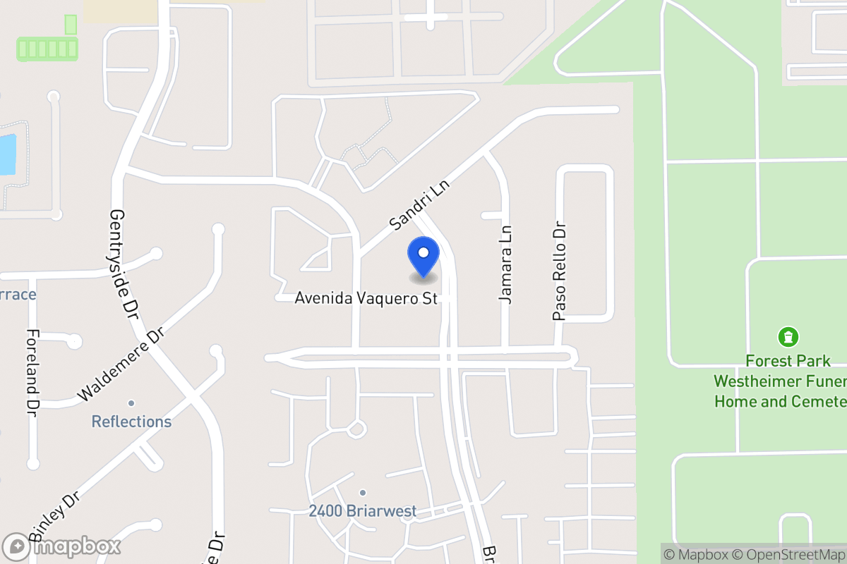 Map of 12906 Avenida Vaquero St, Houston