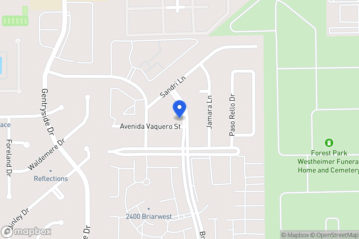 Map of 12902 Avenida Vaquero St, Houston