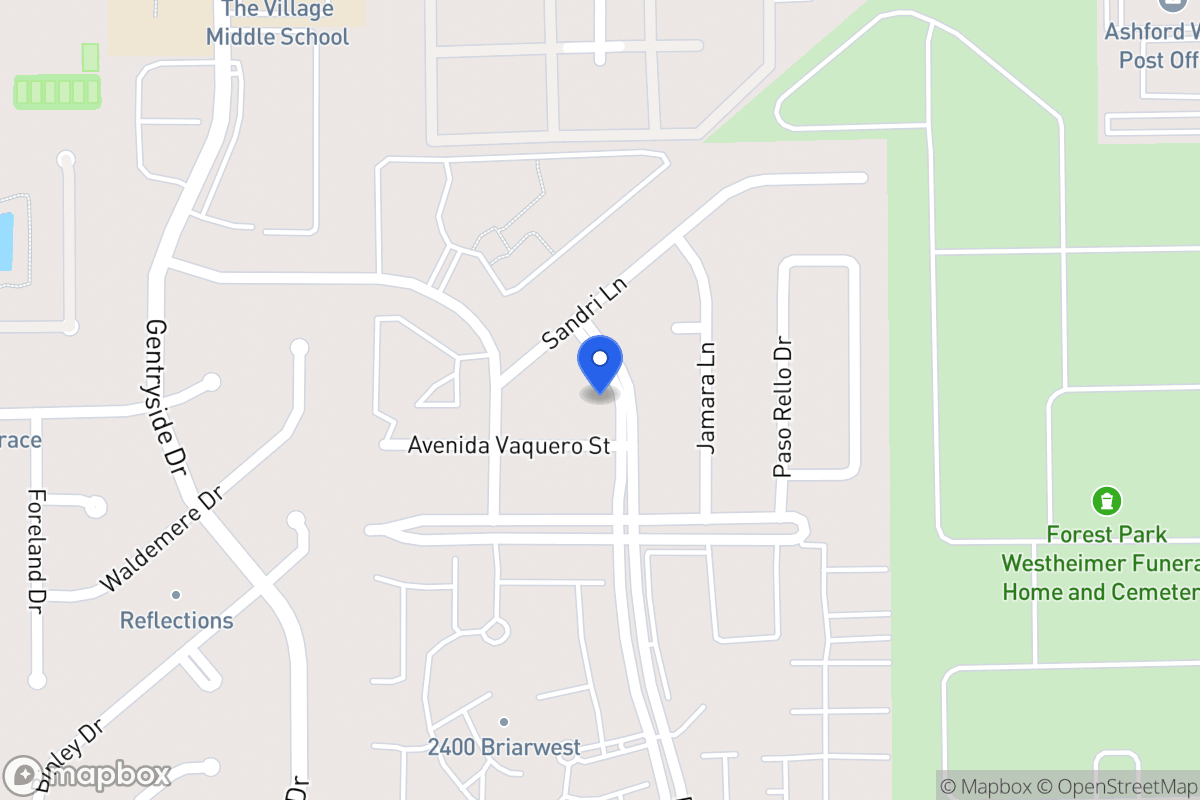 Map of 2222 Briarwest Blvd, Houston