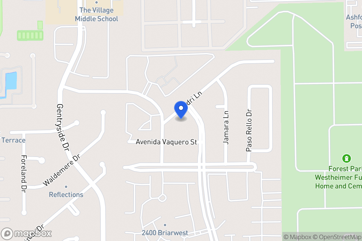 Map of 12915 Sandri Ln, Houston