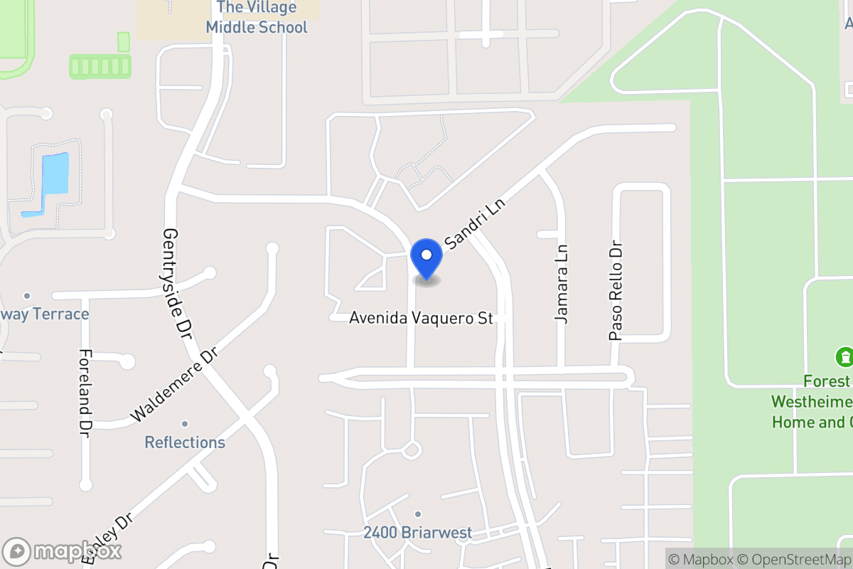 Map of 12927 Sandri Ln, Houston