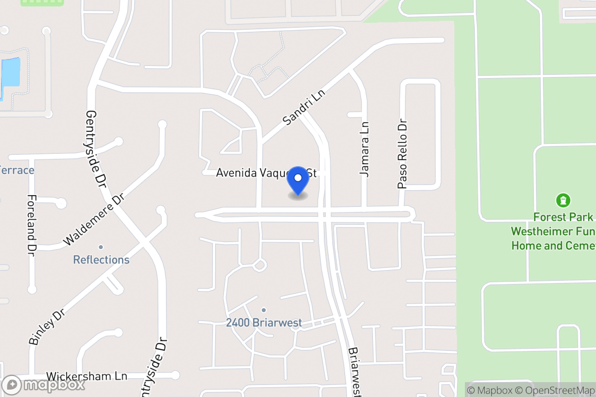 Map of 12910 Briarwest Cir, Houston