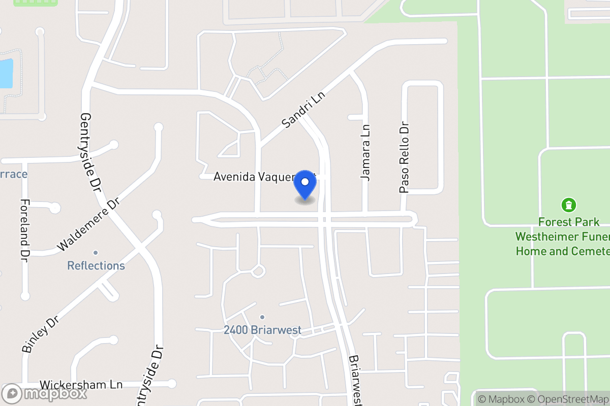 Map of 12906 Briarwest Cir, Houston