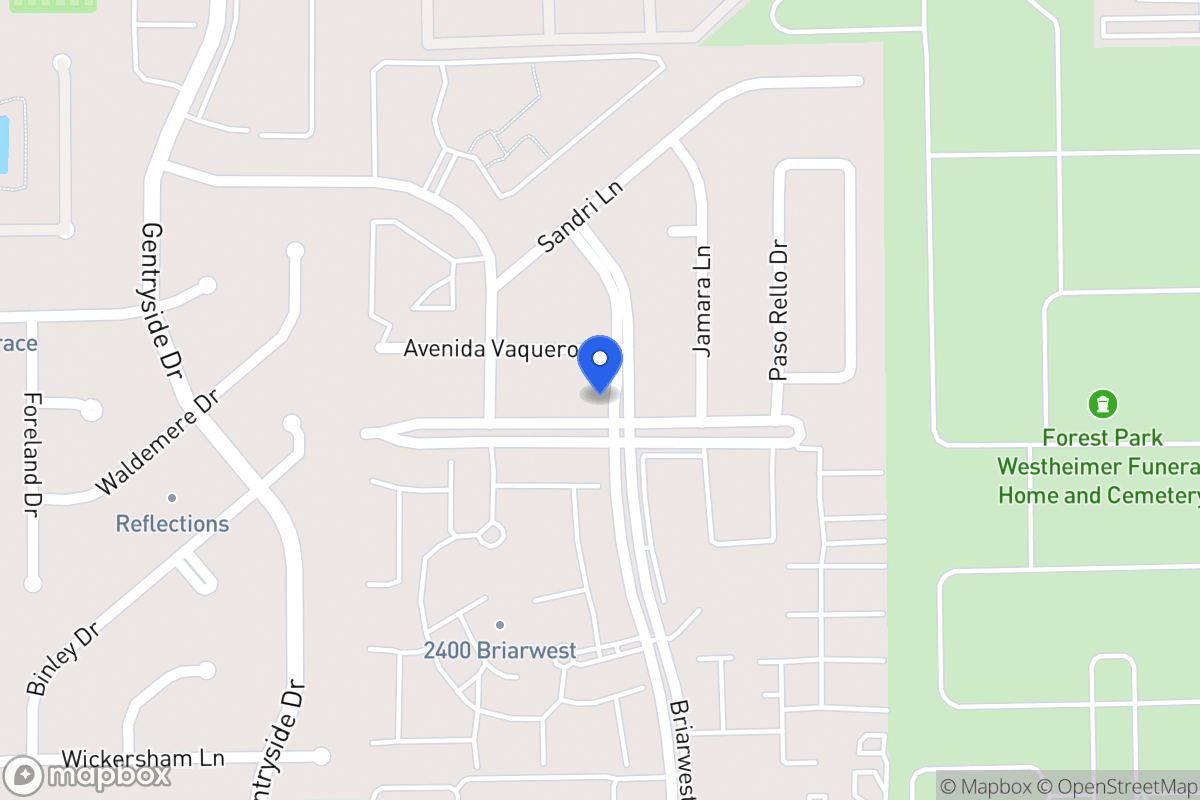 Map of 12902 Briarwest Cir, Houston