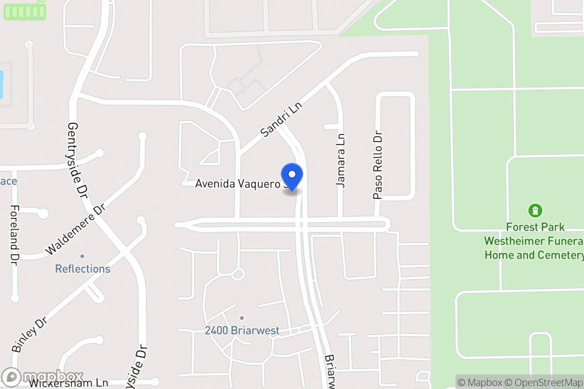 Map of 12903 Avenida Vaquero St, Houston