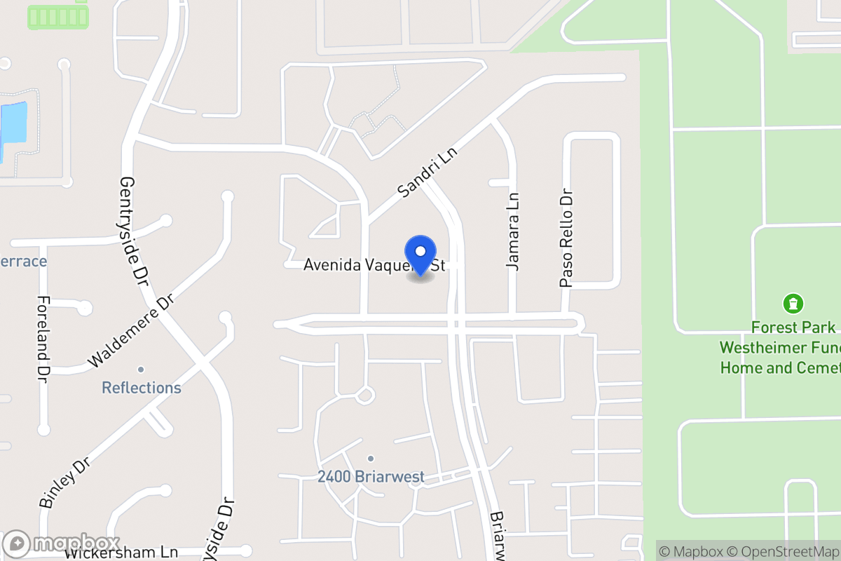 Map of 12911 Avenida Vaquero St, Houston