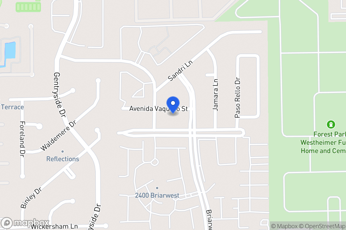 Map of 12915 Avenida Vaquero St, Houston