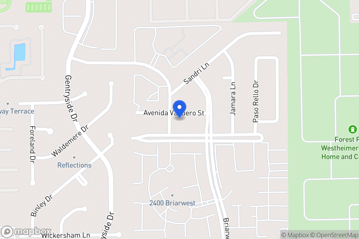 Map of 12923 Avenida Vaquero St, Houston