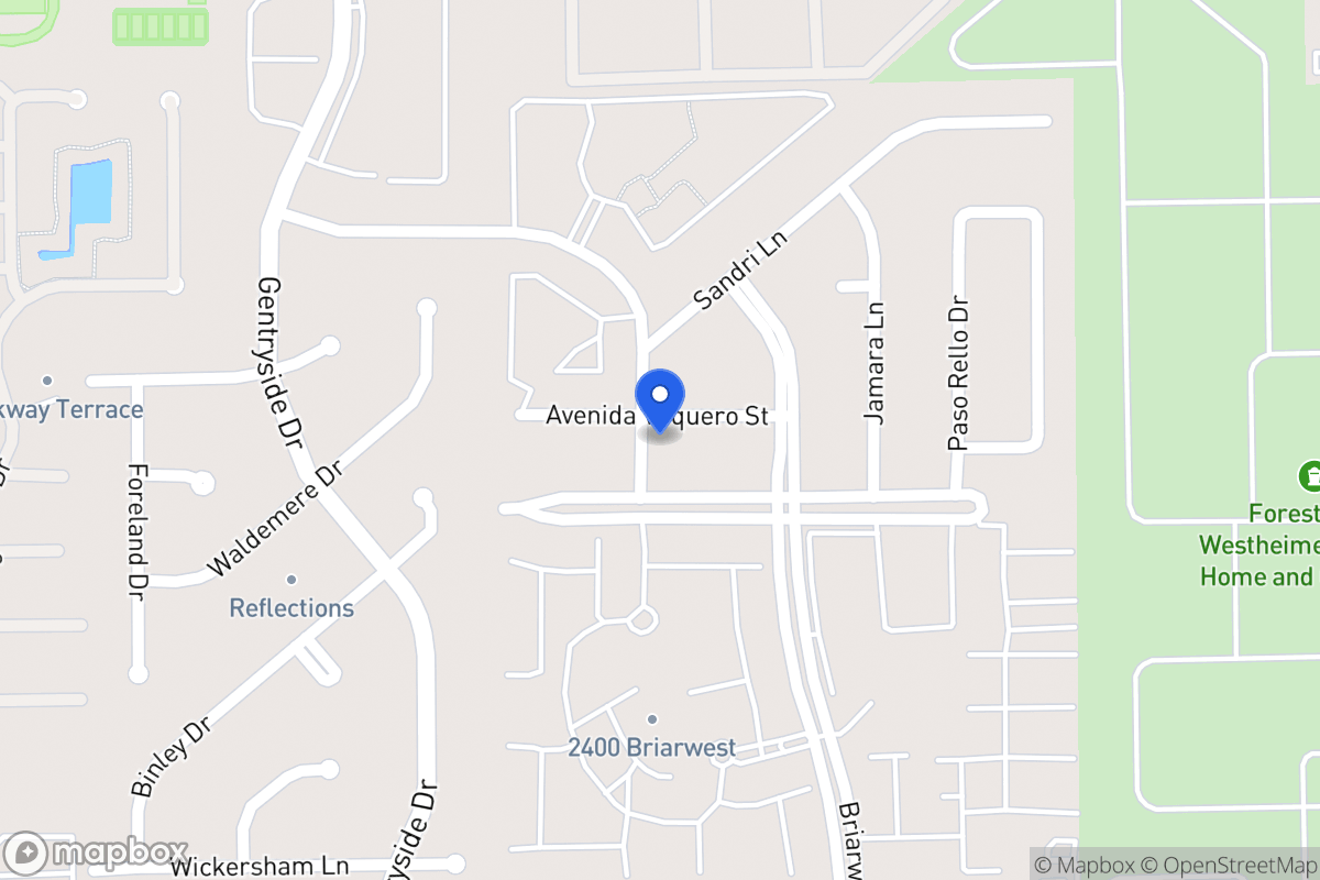 Map of 12927 Avenida Vaquero St, Houston