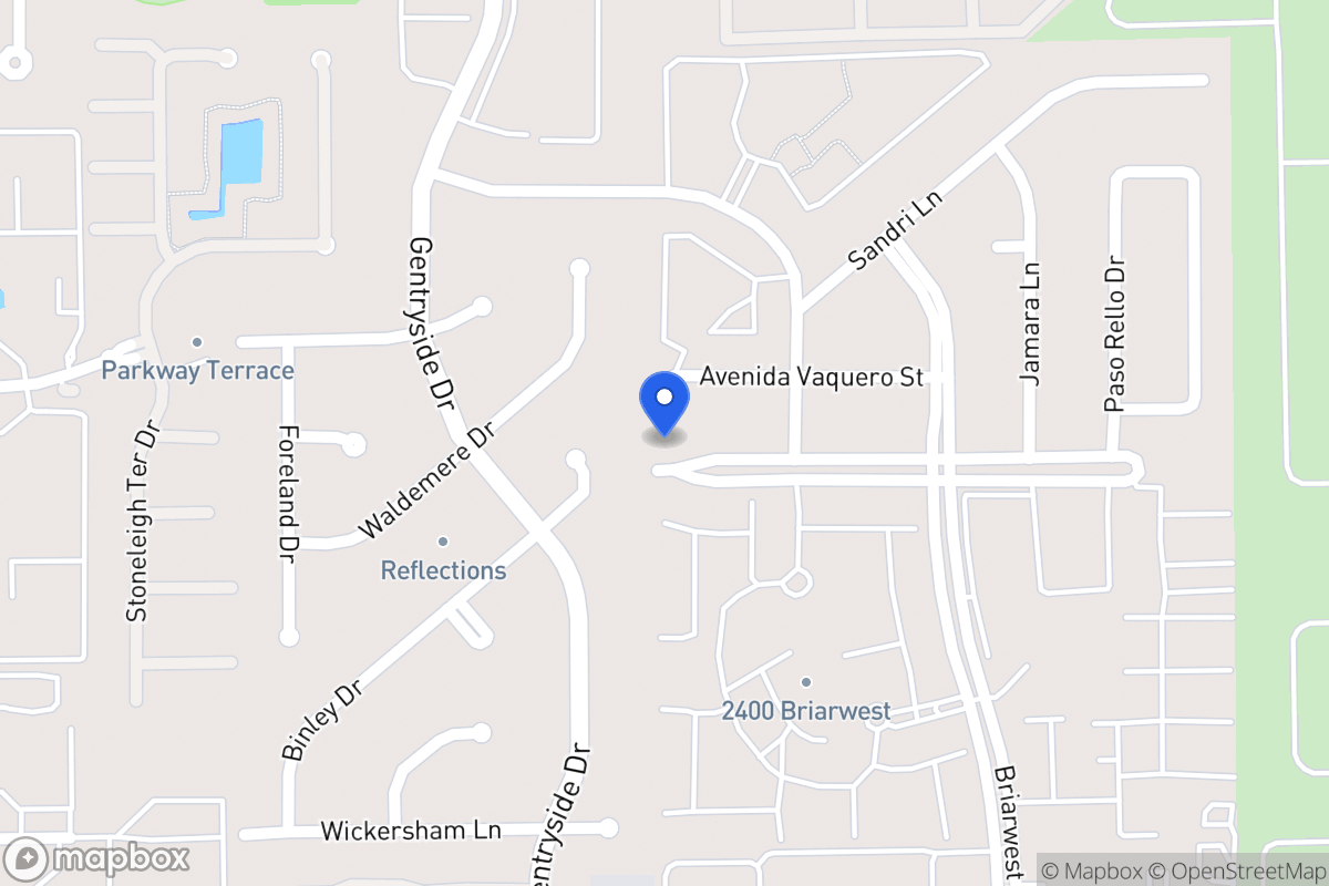 Map of 12958 Briarwest Cir, Houston