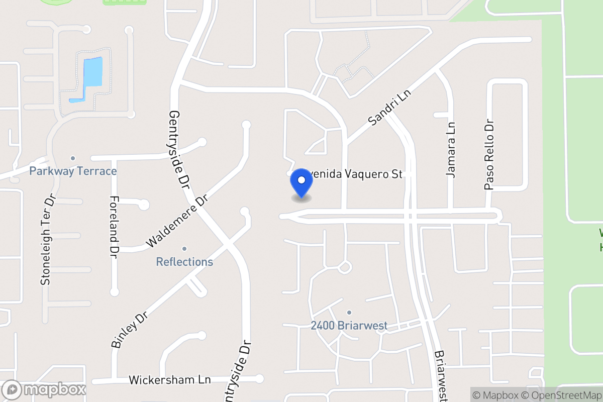 Map of 12950 Briarwest Cir, Houston