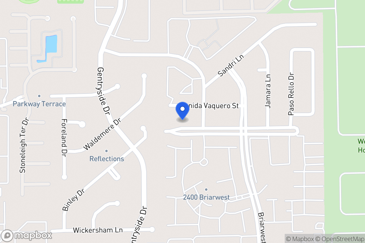 Map of 12946 Briarwest Cir, Houston