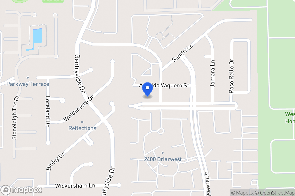 Map of 12942 Briarwest Cir, Houston