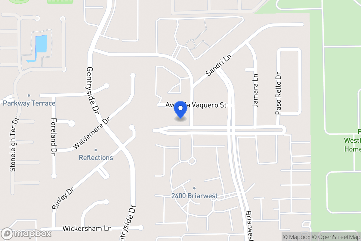 Map of 12938 Briarwest Cir, Houston