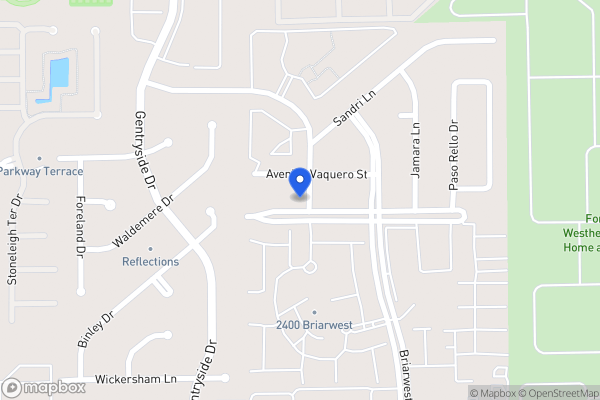 Map of 12934 Briarwest Cir, Houston