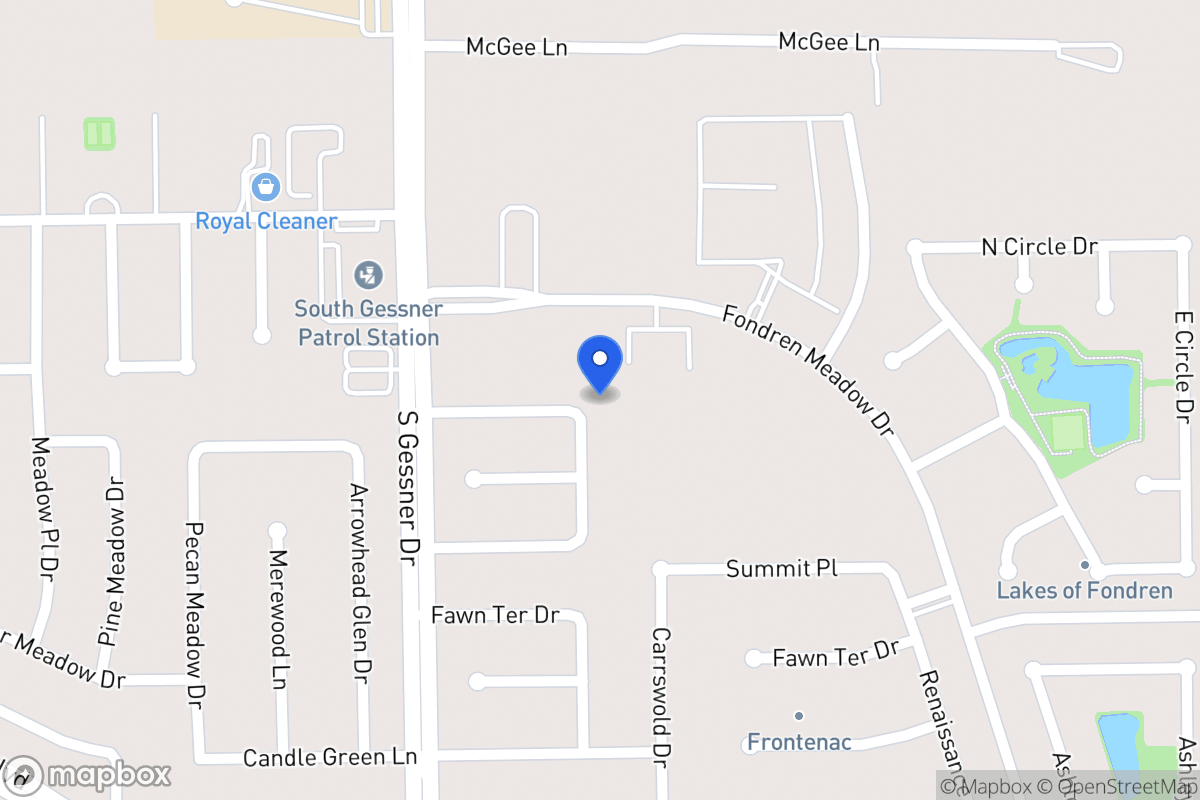 Map of 12003 Ripple Glen Dr, Houston