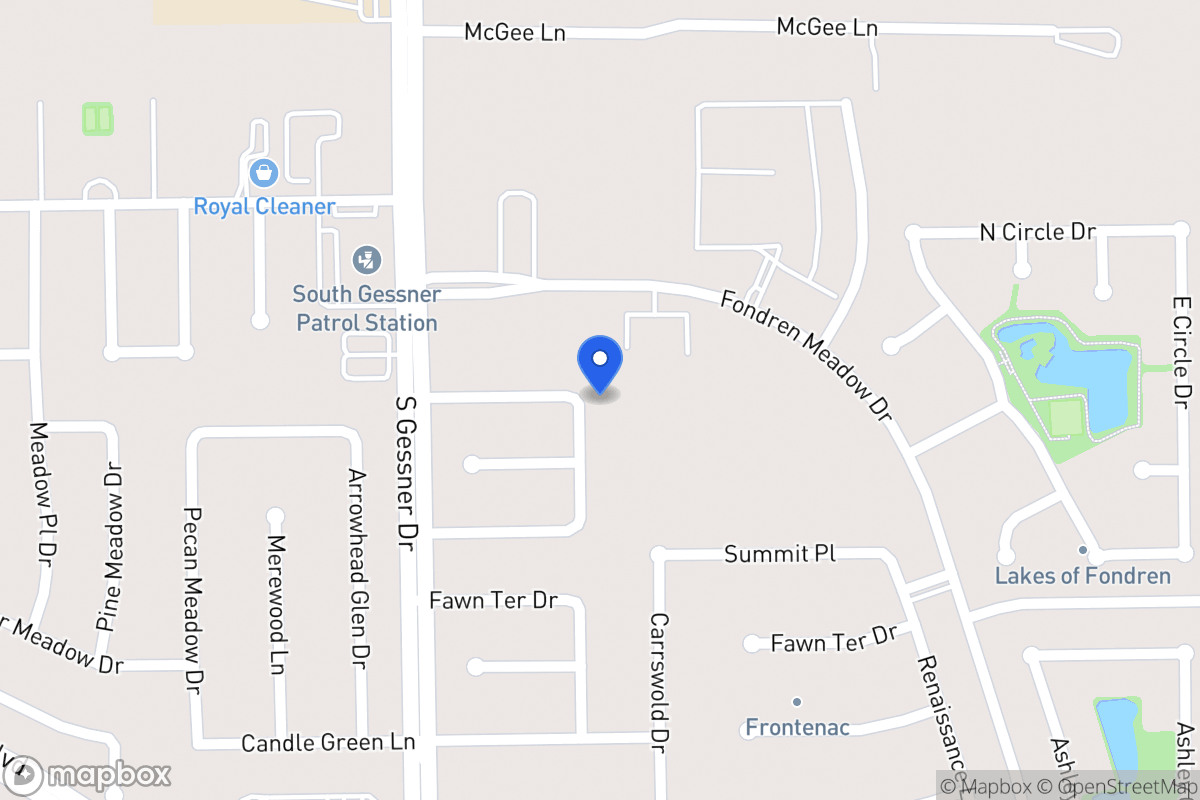 Map of 12007 Ripple Glen Dr, Houston