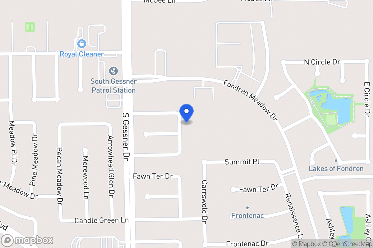 Map of 12015 Ripple Glen Dr, Houston