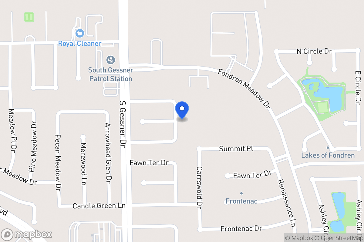 Map of 12023 Ripple Glen Dr, Houston