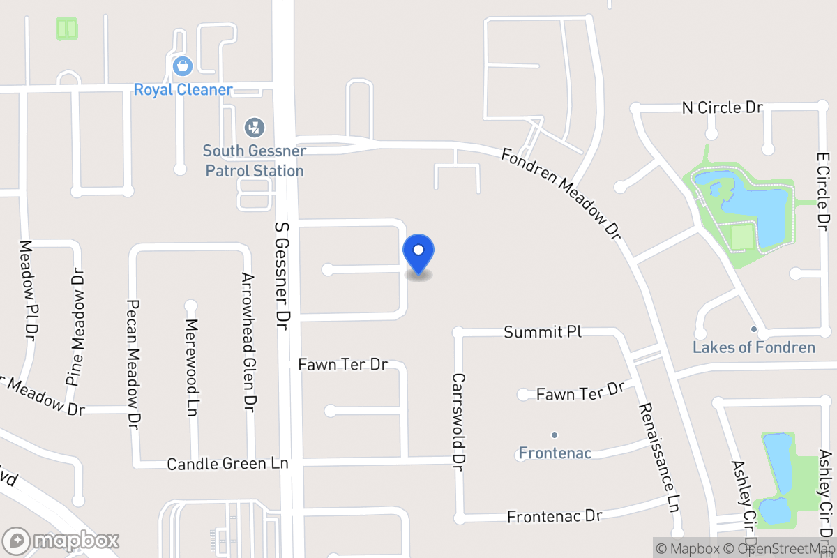 Map of 12027 Ripple Glen Dr, Houston